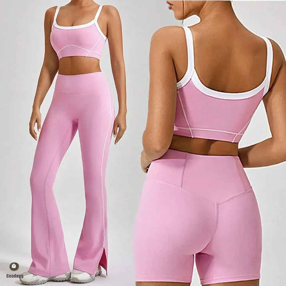 Women's Contrast Yoga Set