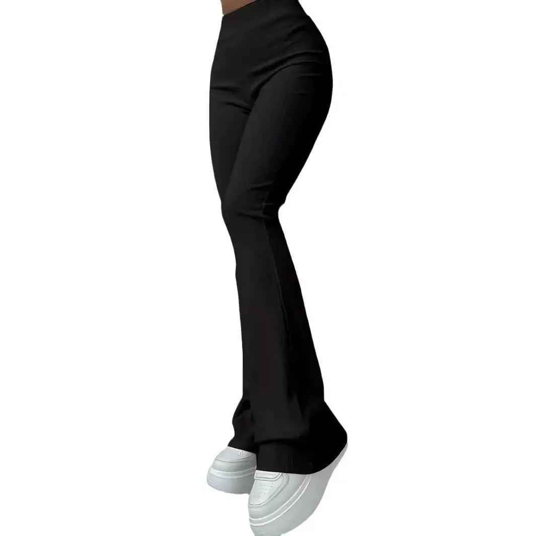 High-Waist Bootcut Leggings For Women - Fit Ribbed Casual - Leggings Co