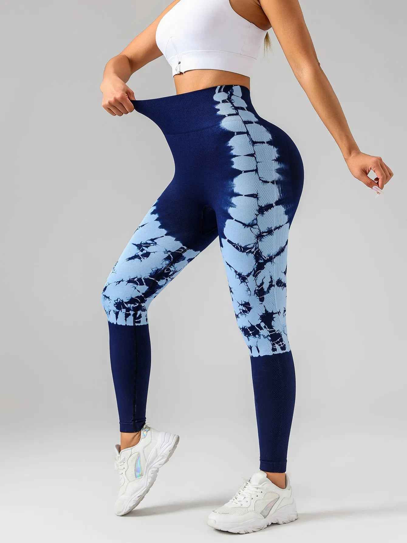 High Waist Tie-Dye Yoga Leggings for Women - Leggings Co