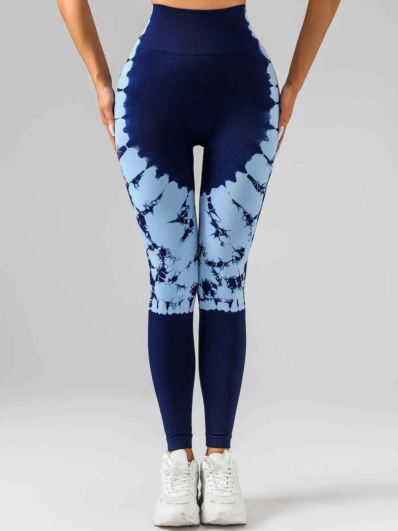 High Waist Tie-Dye Yoga Leggings for Women - Leggings Co