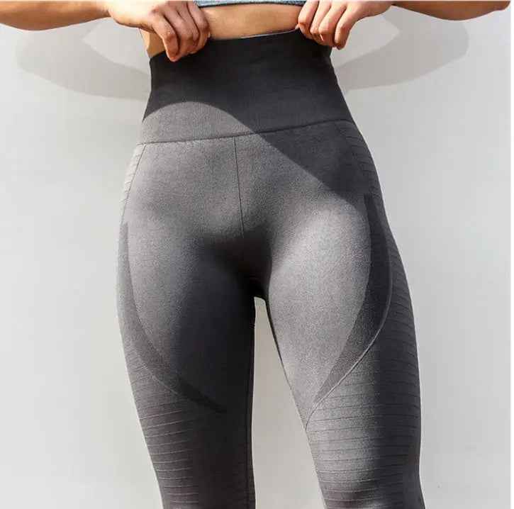 High Waist Yoga Leggings For Women – Peach & Stretch Fit - Leggings Co