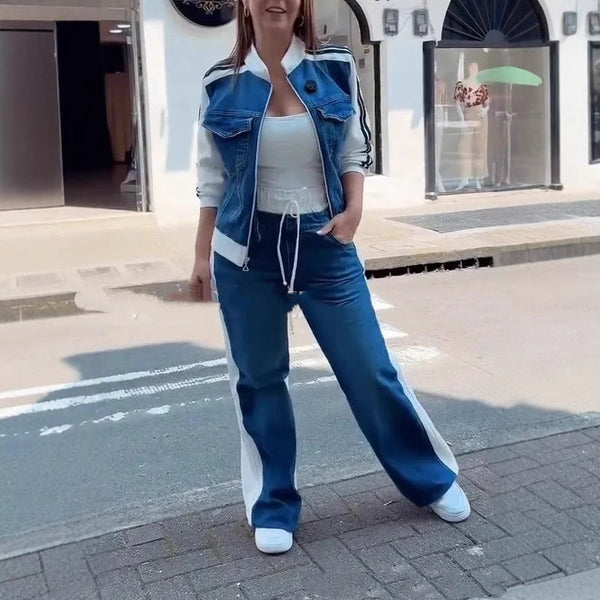 Chic Denim Duo Set