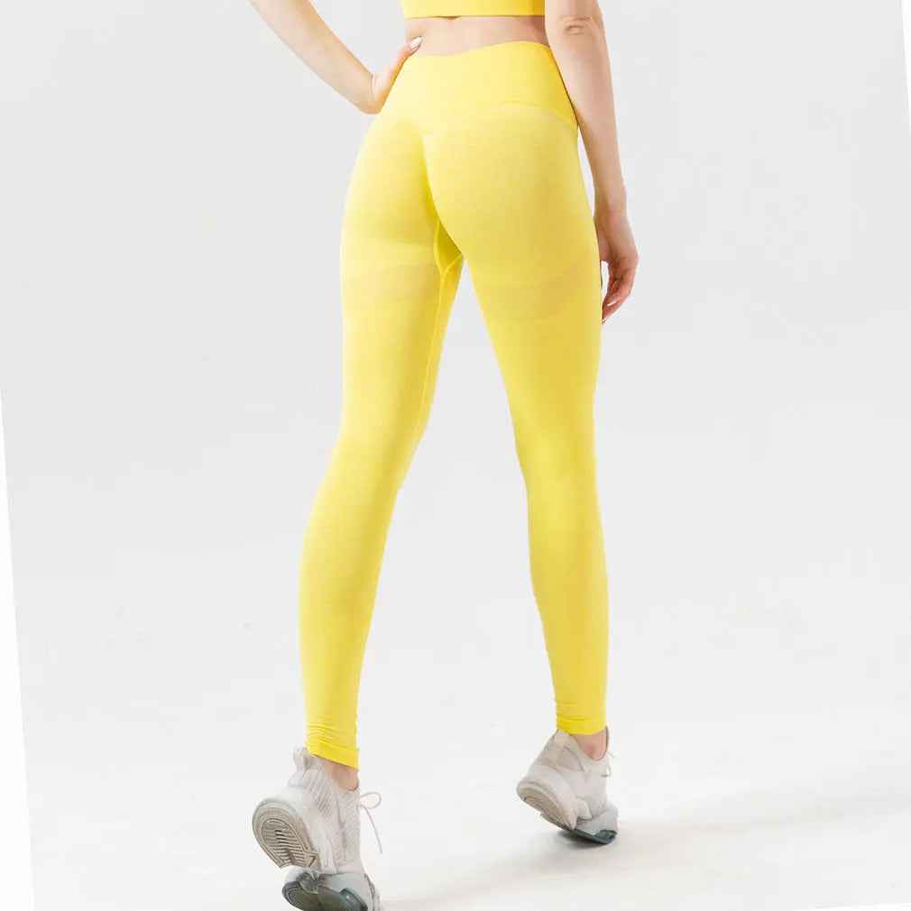 High Waist Butt Lift Leggings for Women – Seamless Push Up Yoga Pants