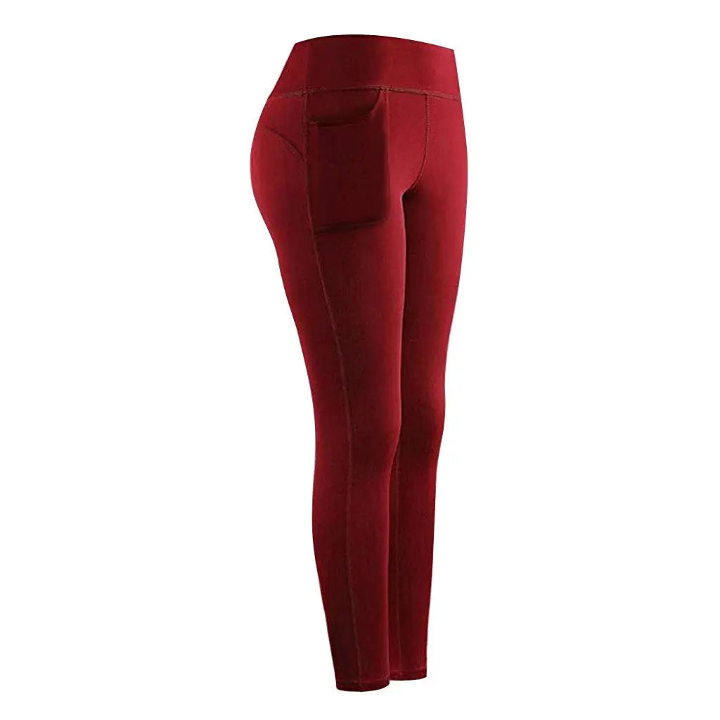 High-Waisted Yoga Pants with Pockets Leggings Co