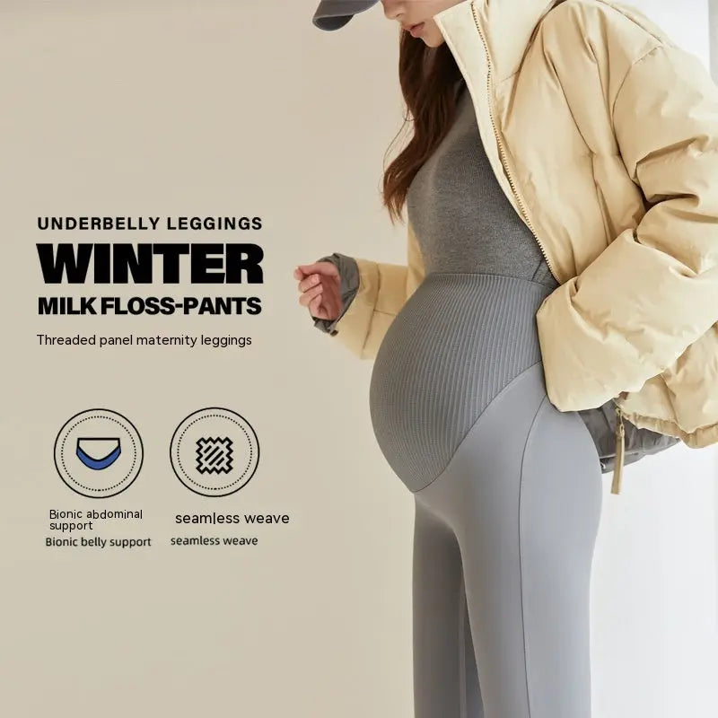 Fleece-Lined Maternity Pants - Leggings Co