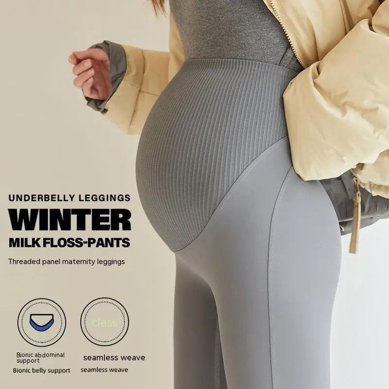 Fleece-Lined Maternity Pants - Leggings Co