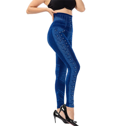 Denim Yoga Pants for Fit and Scrunch Raise Effect - Leggings Co