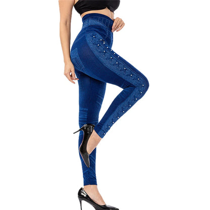 Denim Yoga Pants for Fit and Scrunch Raise Effect - Leggings Co