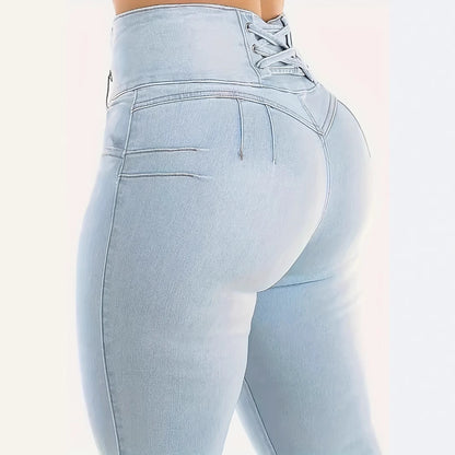 Women's High Waist Tight Stretch Shaping And Hip Lifting Jeans - Leggings Co