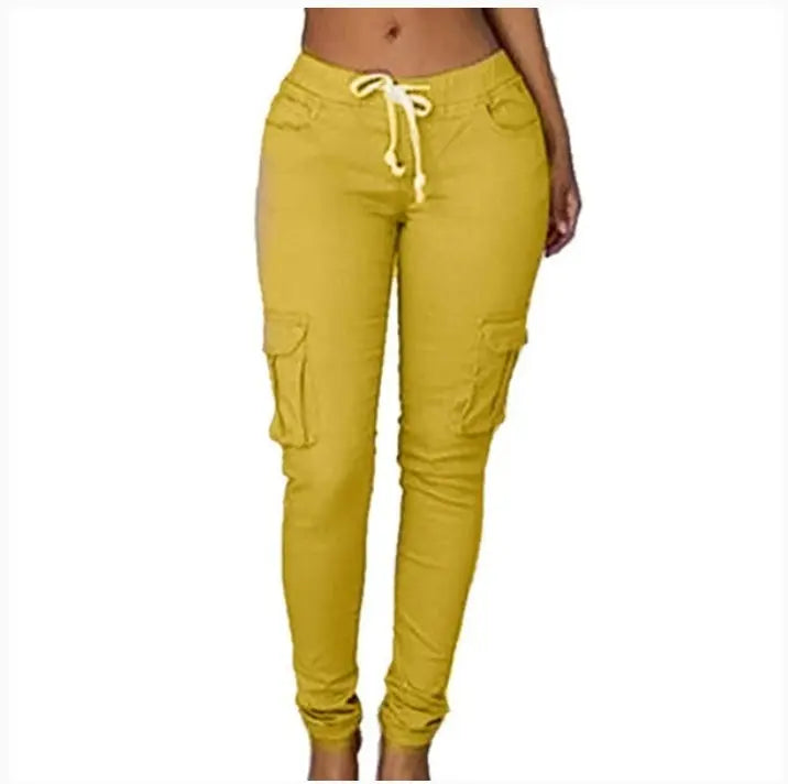 Women's Casual Cargo Pants Leggings Co