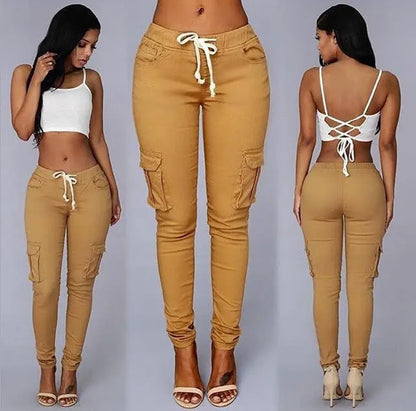 Women's Casual Cargo Pants Leggings Co