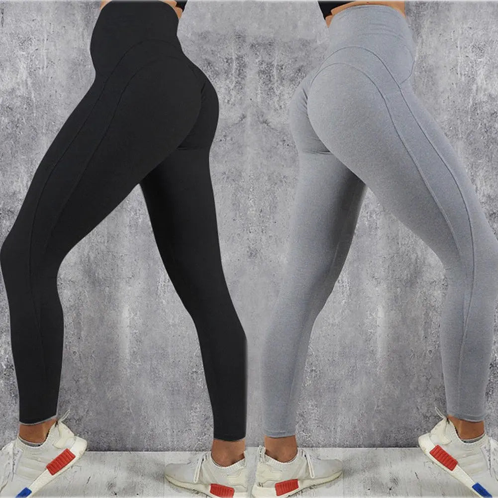 Solid color exercise leggings Leggings Co