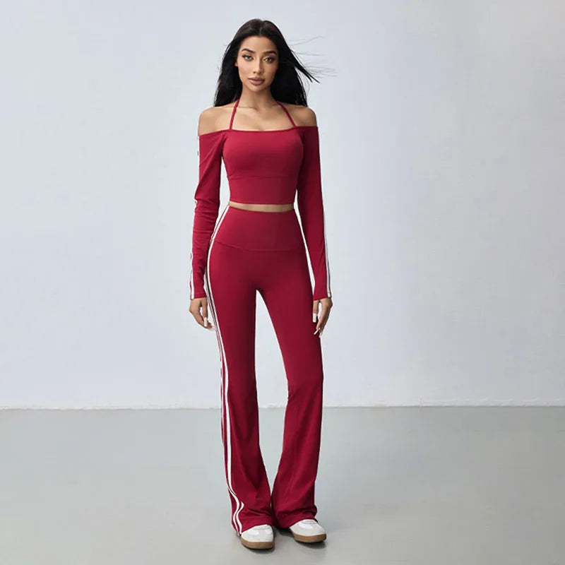 Women's Flared Yoga Pants – High Waist Push-Up Bell Bottom Leggings for Fitness & Casual Wear - Leggings Co