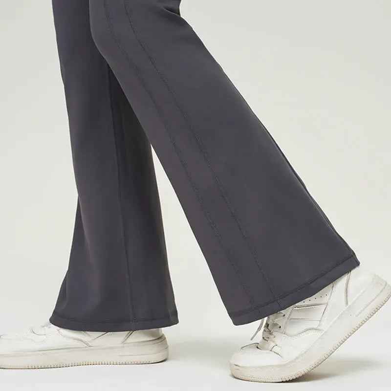 High-Waisted Yoga Leggings – Sculpting Slim Fit Flared Workout Pants - Leggings Co