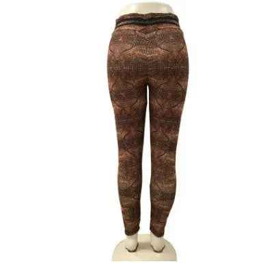Cozy Yoga Leggings For Women – Soft Printed Wool-Look - Leggings Co