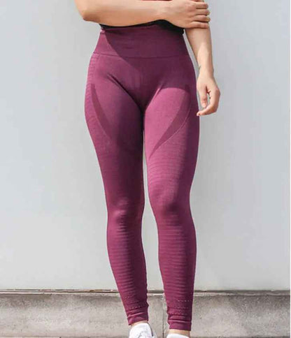 High Waist Yoga Leggings For Women – Peach  & Stretch Fit - Leggings Co