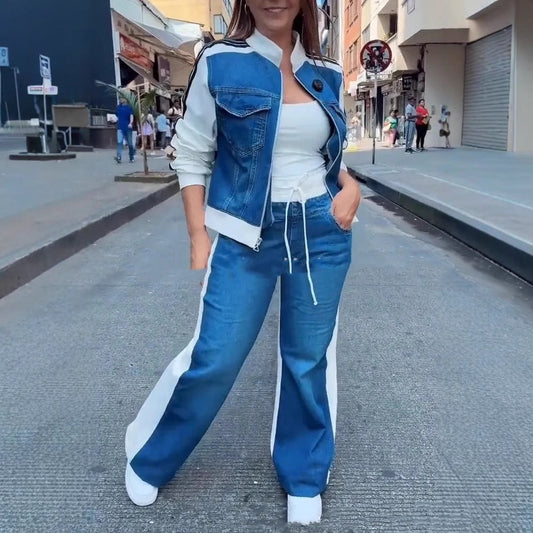 Chic Denim Duo Set