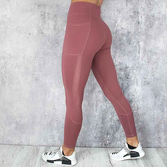Mesh Yoga Leggings With Stitch Detail For Ultimate Comfort - Leggings Co