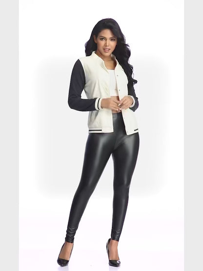 High Waist Faux Leather Leggings