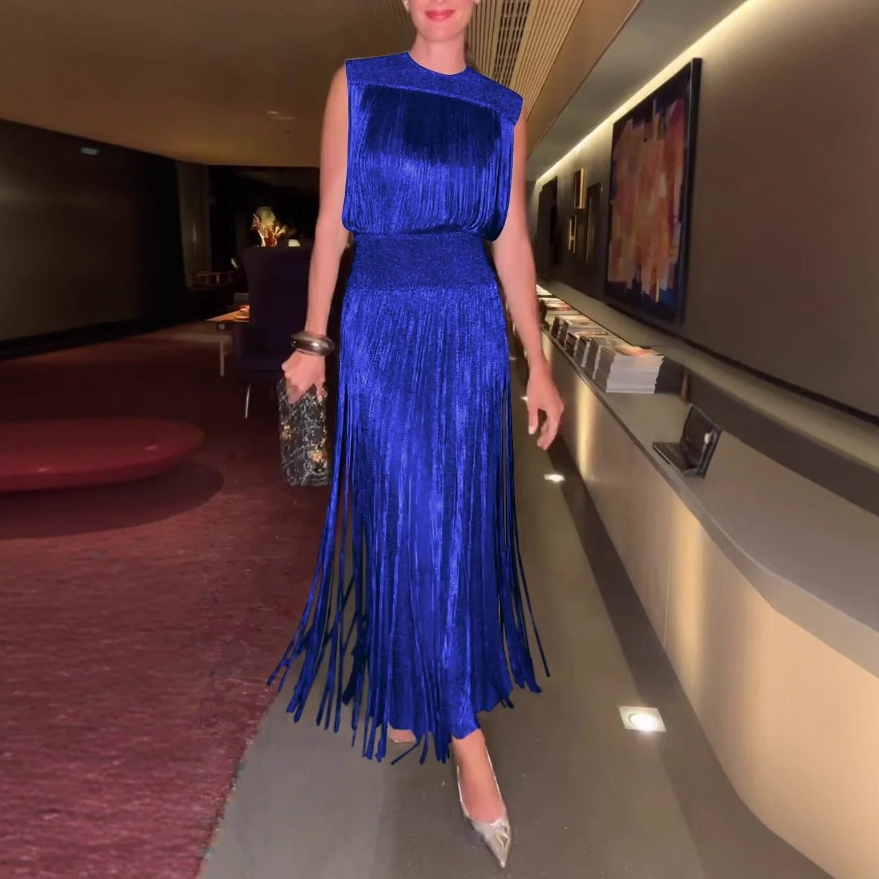 The Showstopper Fringe Party Dress – Perfect for Parties - Leggings Co