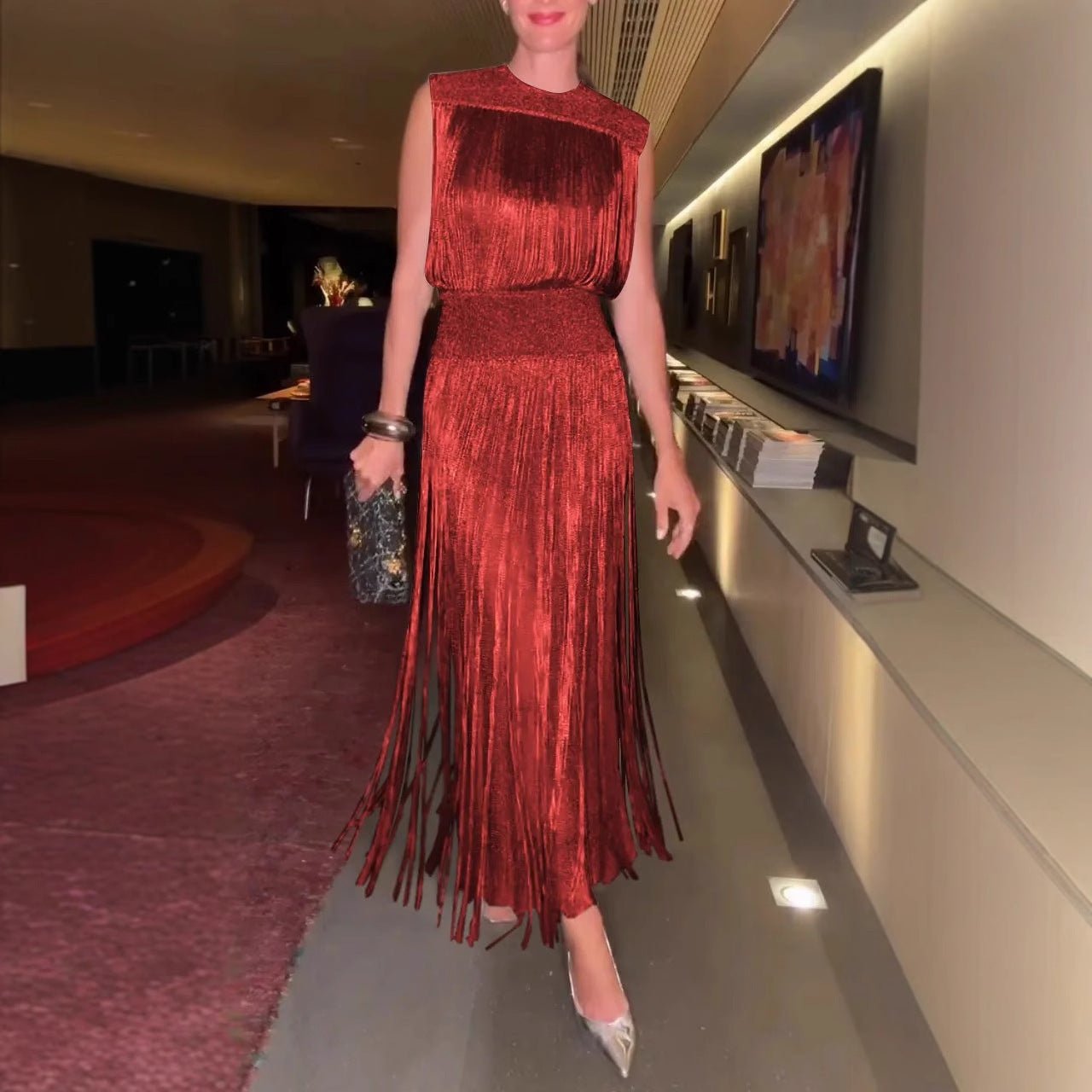 The Showstopper Fringe Party Dress – Perfect for Parties - Leggings Co